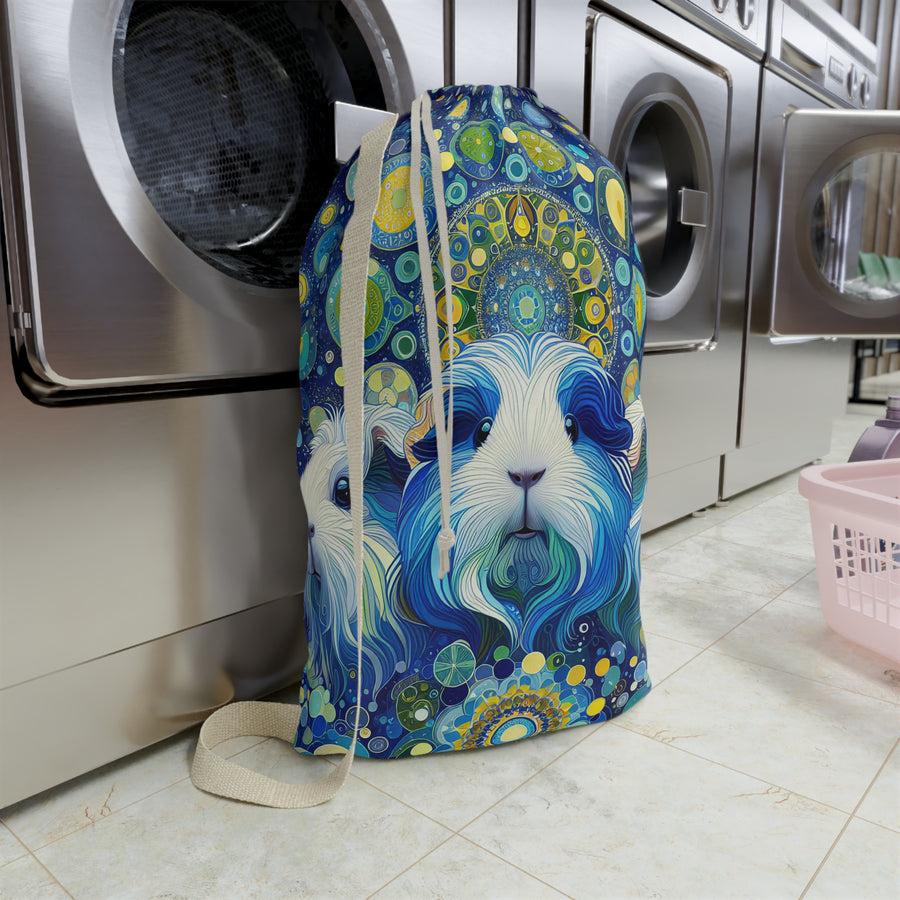 Midnight Mandala Trio Guinea Pig Laundry Bag