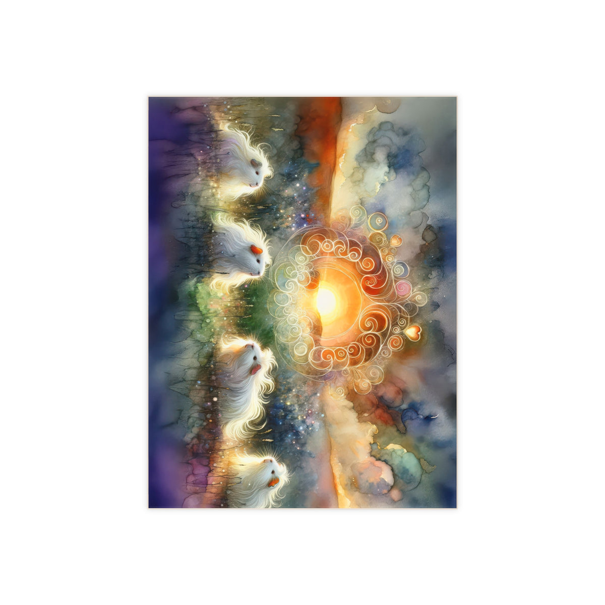 Sunset Worship Ceramic Photo Tile