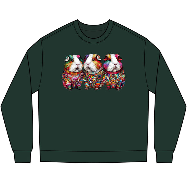 Crazy Cavy Christmas Guinea Pig Long Sleeve Tee