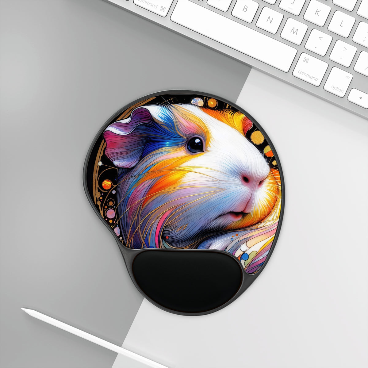 Cavy Closeup Guinea Pig Mouse Pad With Wrist Rest