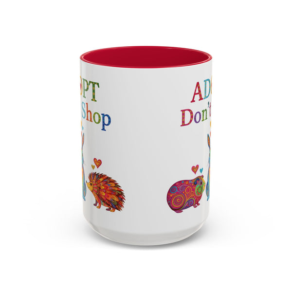 Guinea Pig Mug - Adopt Don't Shop - Boho