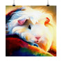 Guinea Pig Art Poster, Colorful Animal Print, Pet Lover Decor, Home Wall Art, Gift for Kids, Vibrant Rainbow Artwork