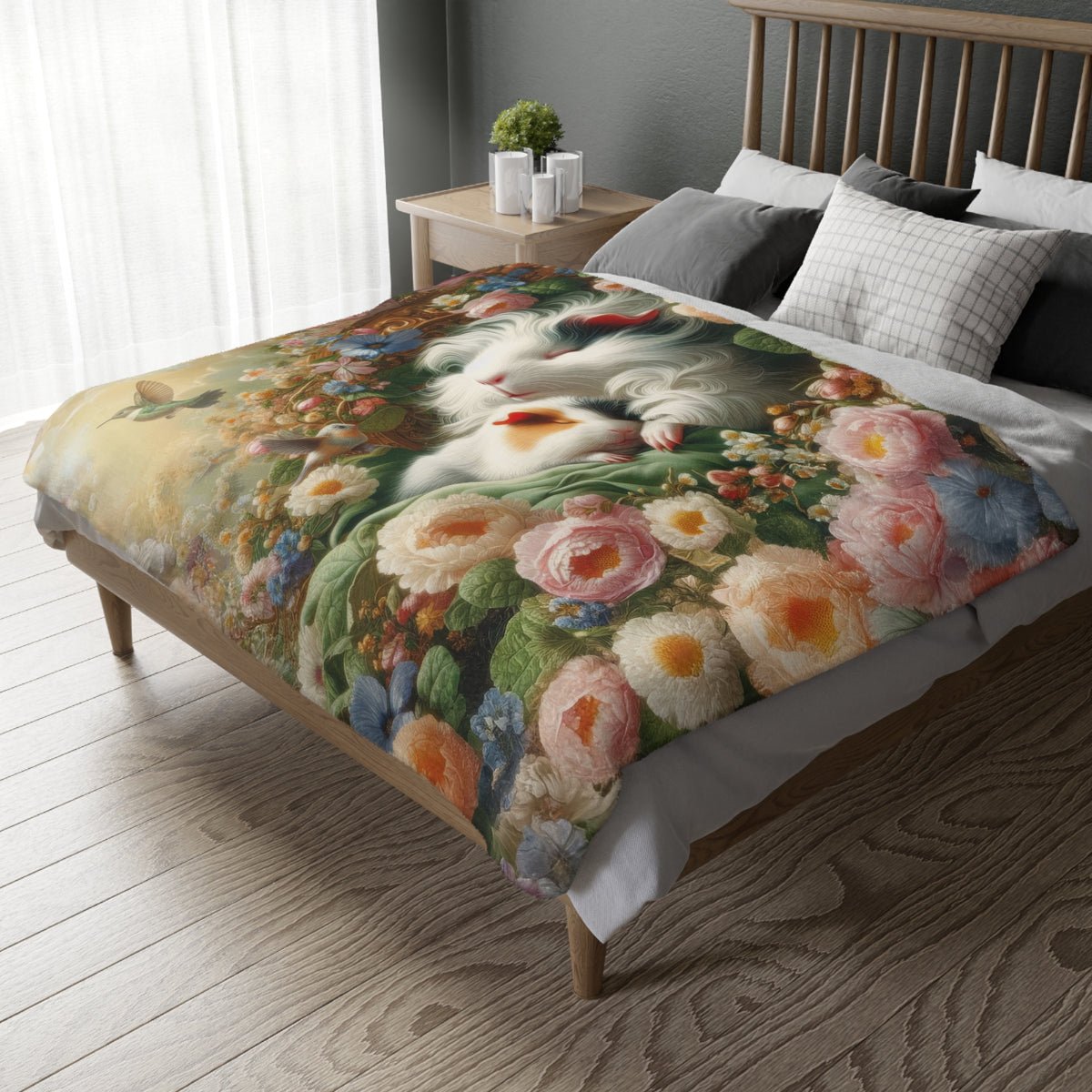 Dreaming Napping Piggies Velveteen Microfiber Guinea Pig Blanket