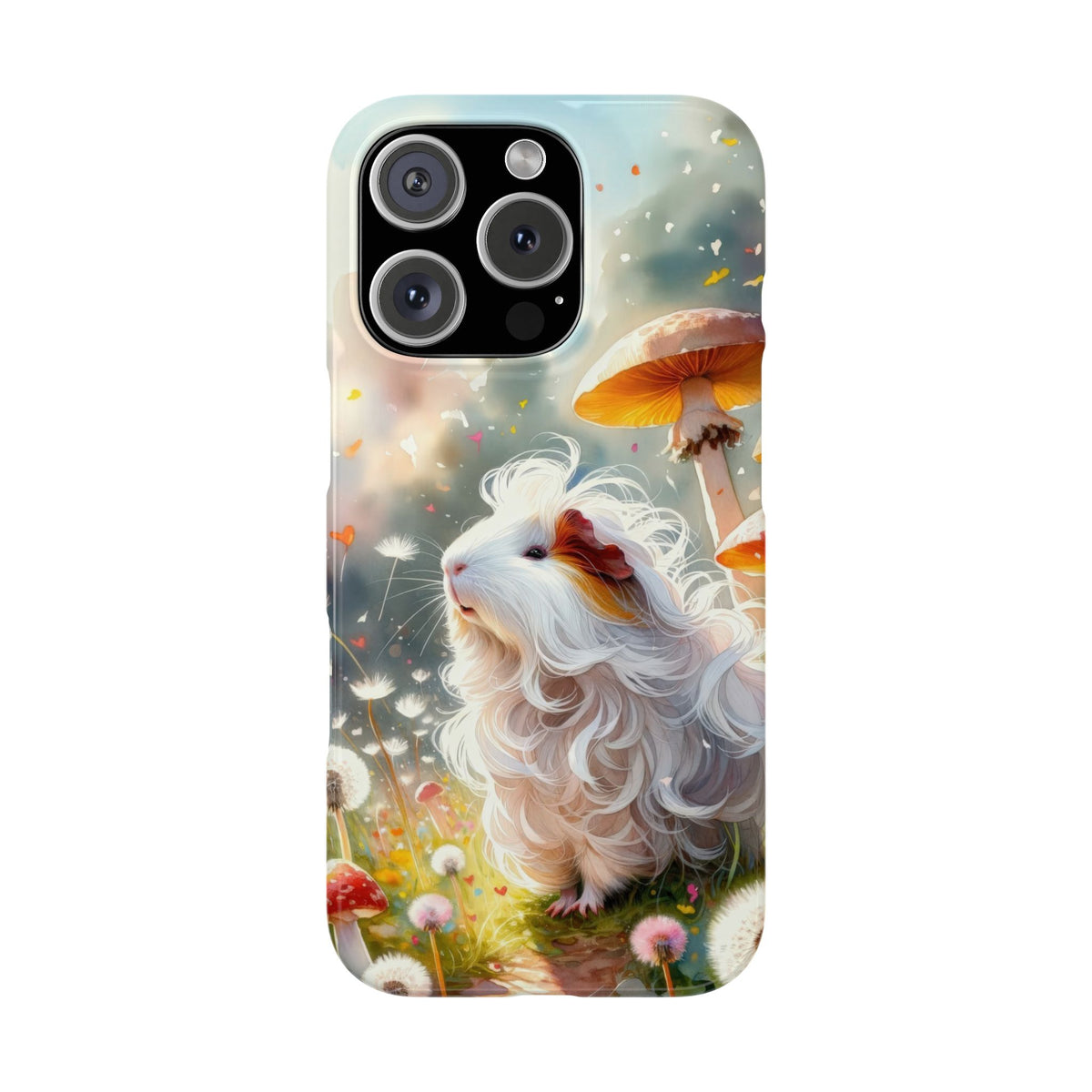 Dandelion Daze Guinea Pig Slim iPhone Case