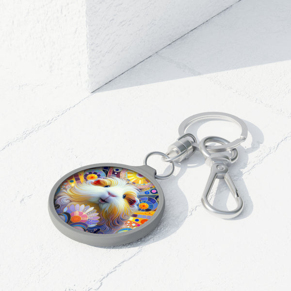 Happy Bright Guinea Pig Key Ring