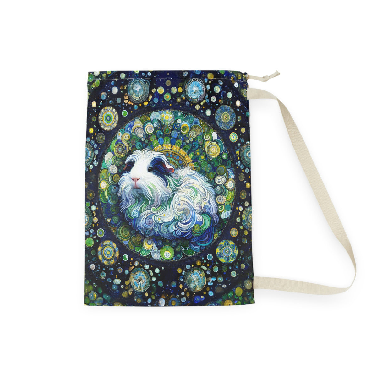 Cool Cavy Mandala Guinea Pig Laundry Bag