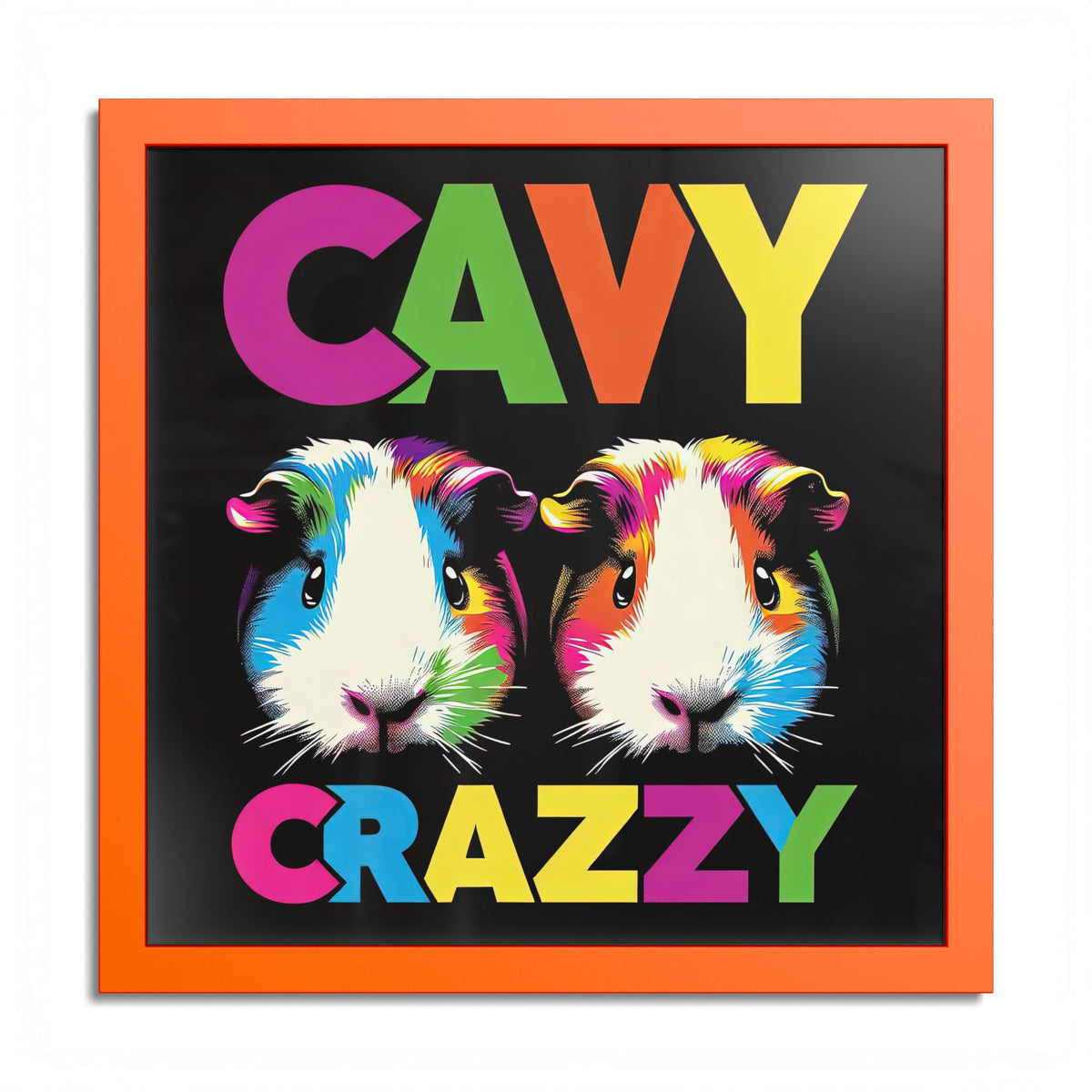 Cavy Crazzy Guinea Pig Framed Art Print
