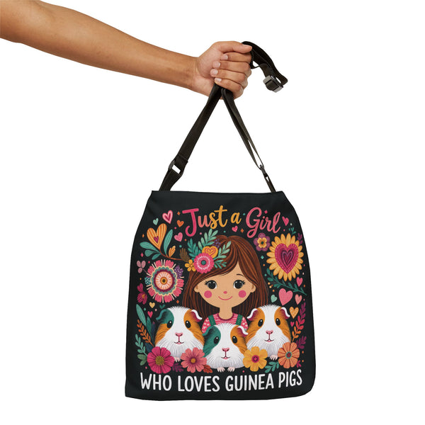 Just a Girl Guinea Pig Trio Adjustable Tote