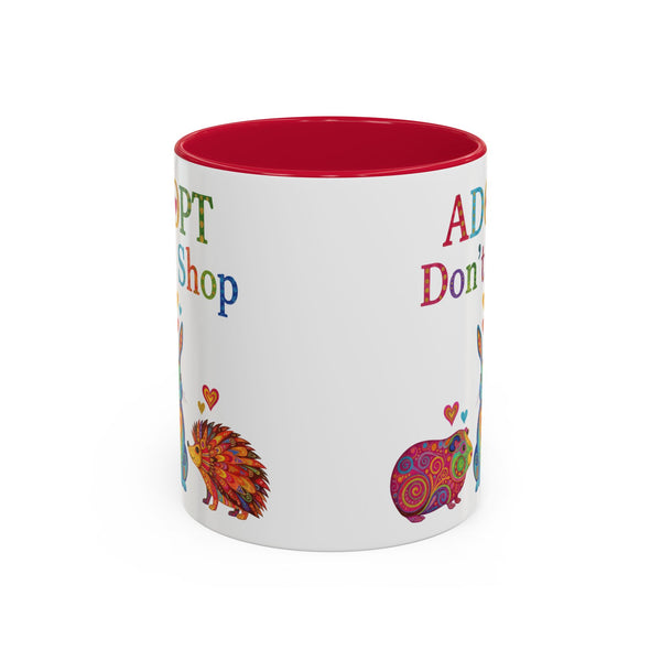 Guinea Pig Mug - Adopt Don't Shop - Boho