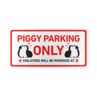 Piggy Parking Only Cavy Cage Plate