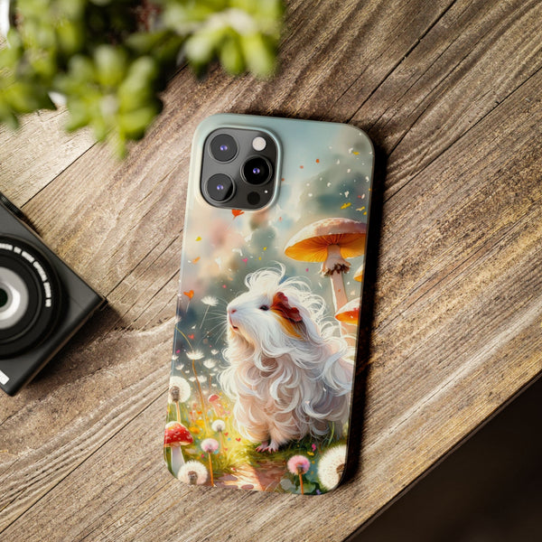 Dandelion Daze Guinea Pig Slim iPhone Case