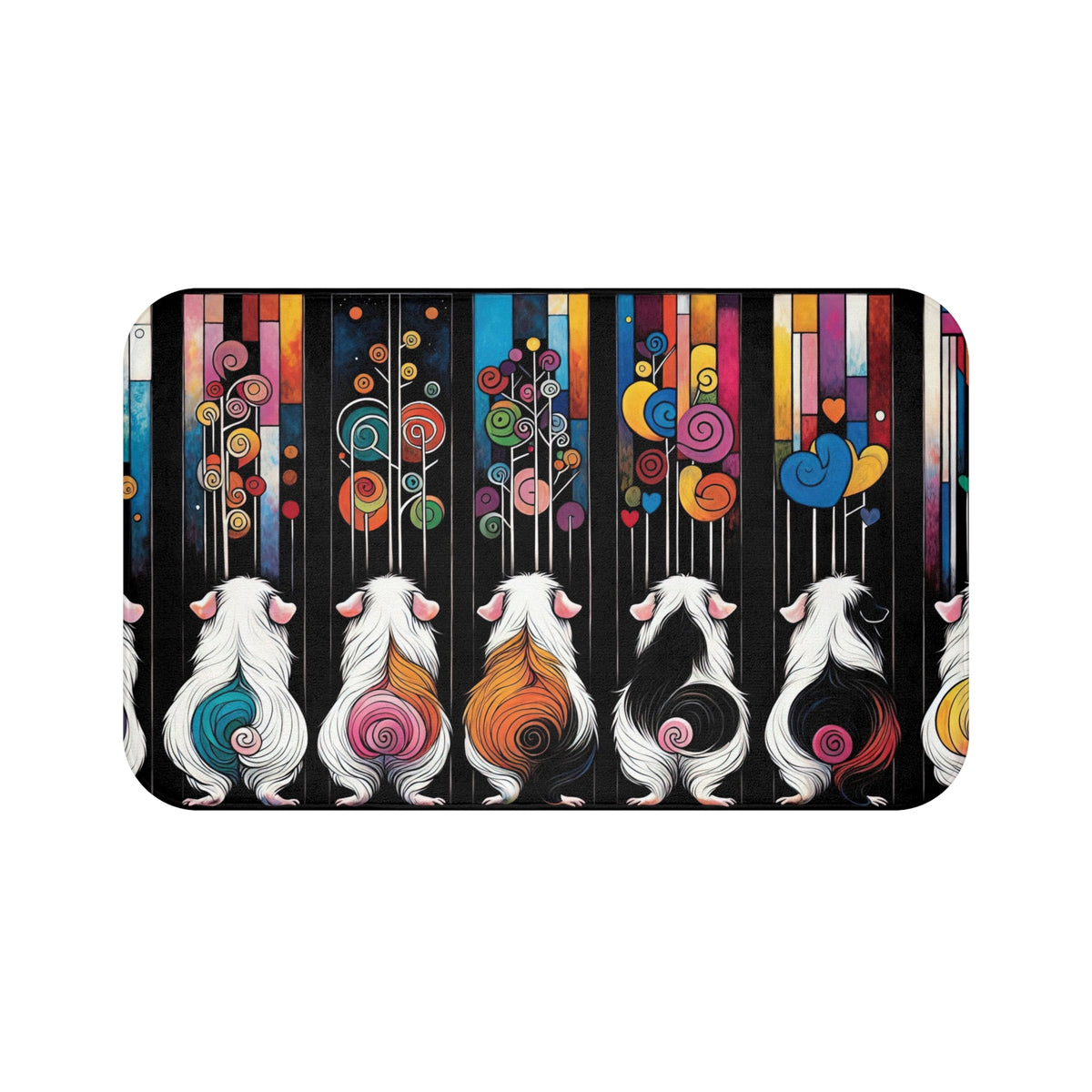 Piggy Butt Lineup Bath Mat