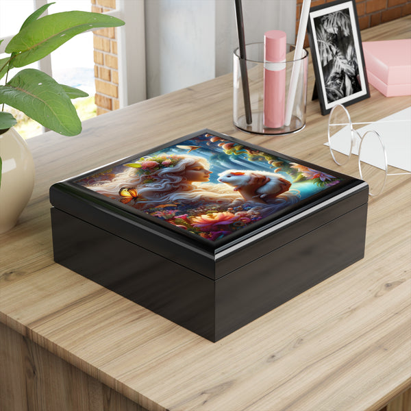 The Whispering Cavy Goddess Guinea Pig Jewelry Box