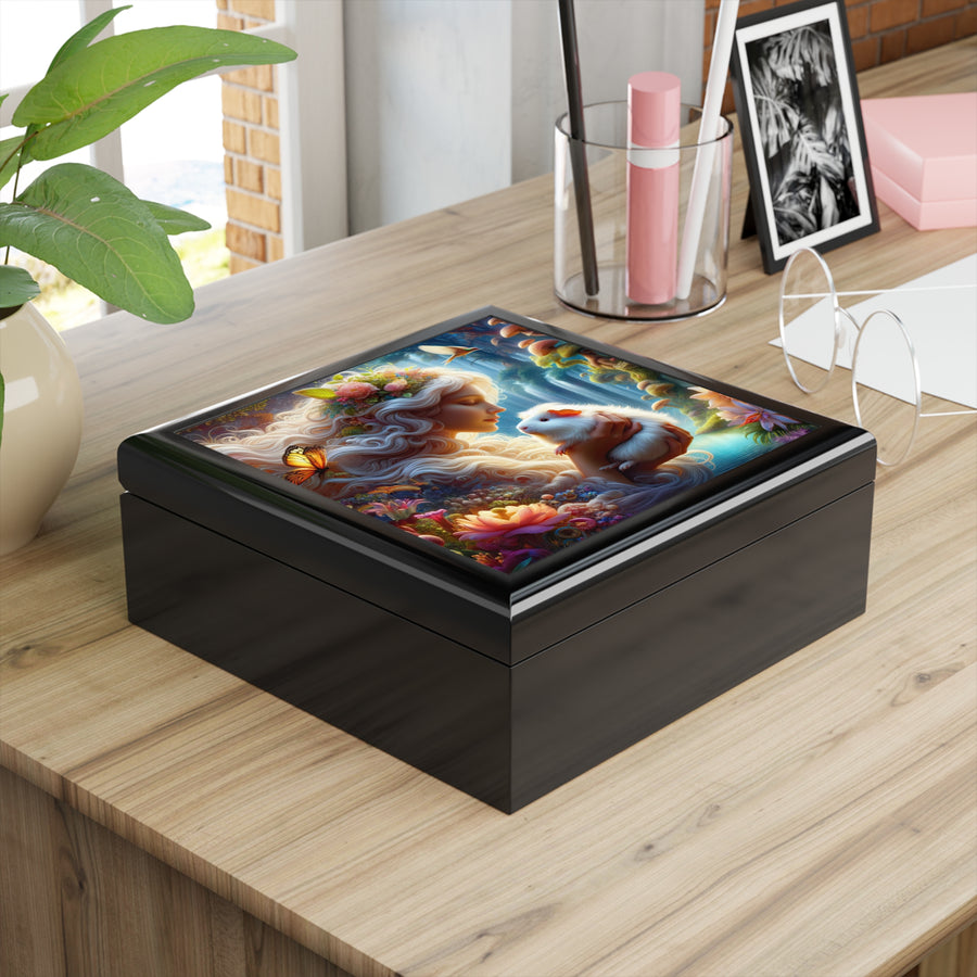 The Whispering Cavy Goddess Guinea Pig Jewelry Box
