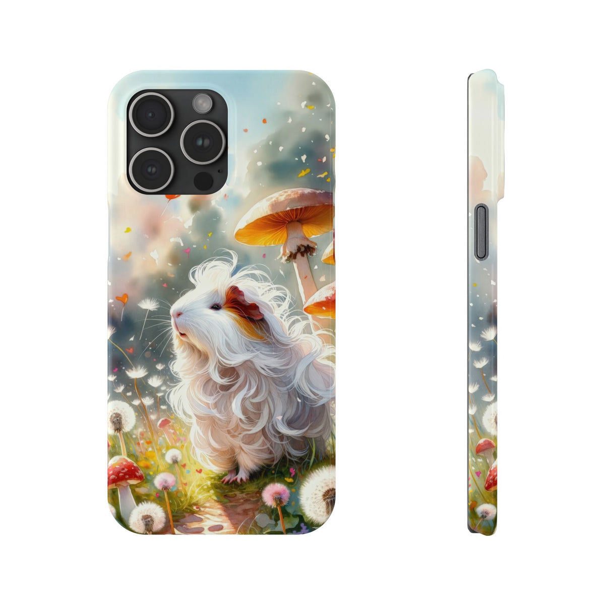 Dandelion Daze Guinea Pig Slim iPhone Case