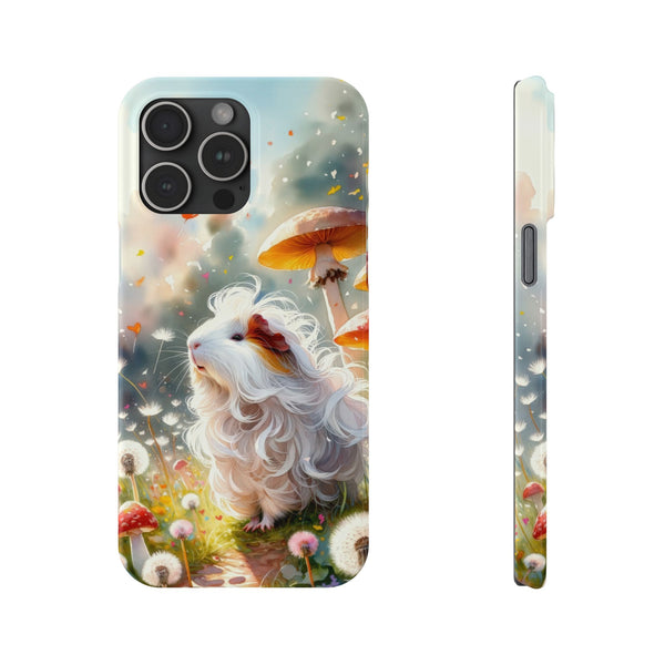 Dandelion Daze Guinea Pig Slim iPhone Case