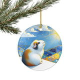 Winter Solstice Guinea Pig Ceramic Ornament – image 16