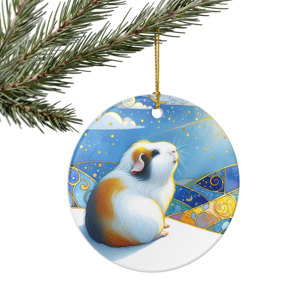 Winter Soltice Guinea Pig Ornament