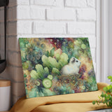 Royal Piggy Greens Glass Guinea Pig Cutting Board