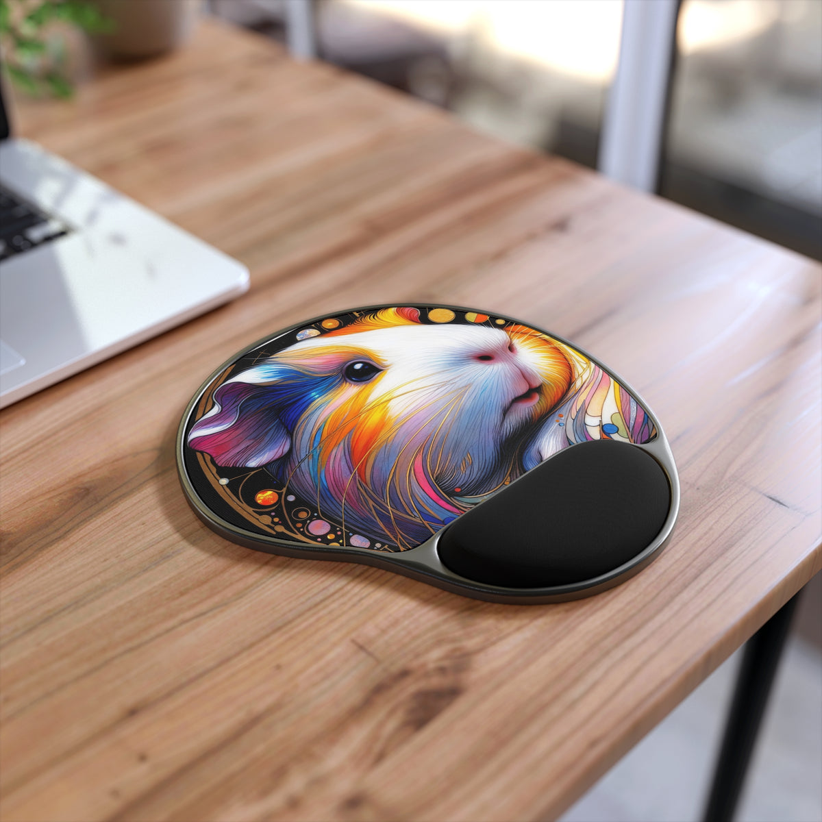 Cavy Closeup Guinea Pig Mouse Pad With Wrist Rest