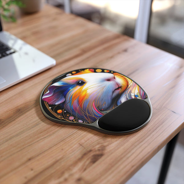 Cavy Closeup Guinea Pig Mouse Pad With Wrist Rest