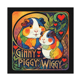 Cheeky Ginny Piggy Wiggy Uncoated Guinea Pig Poster