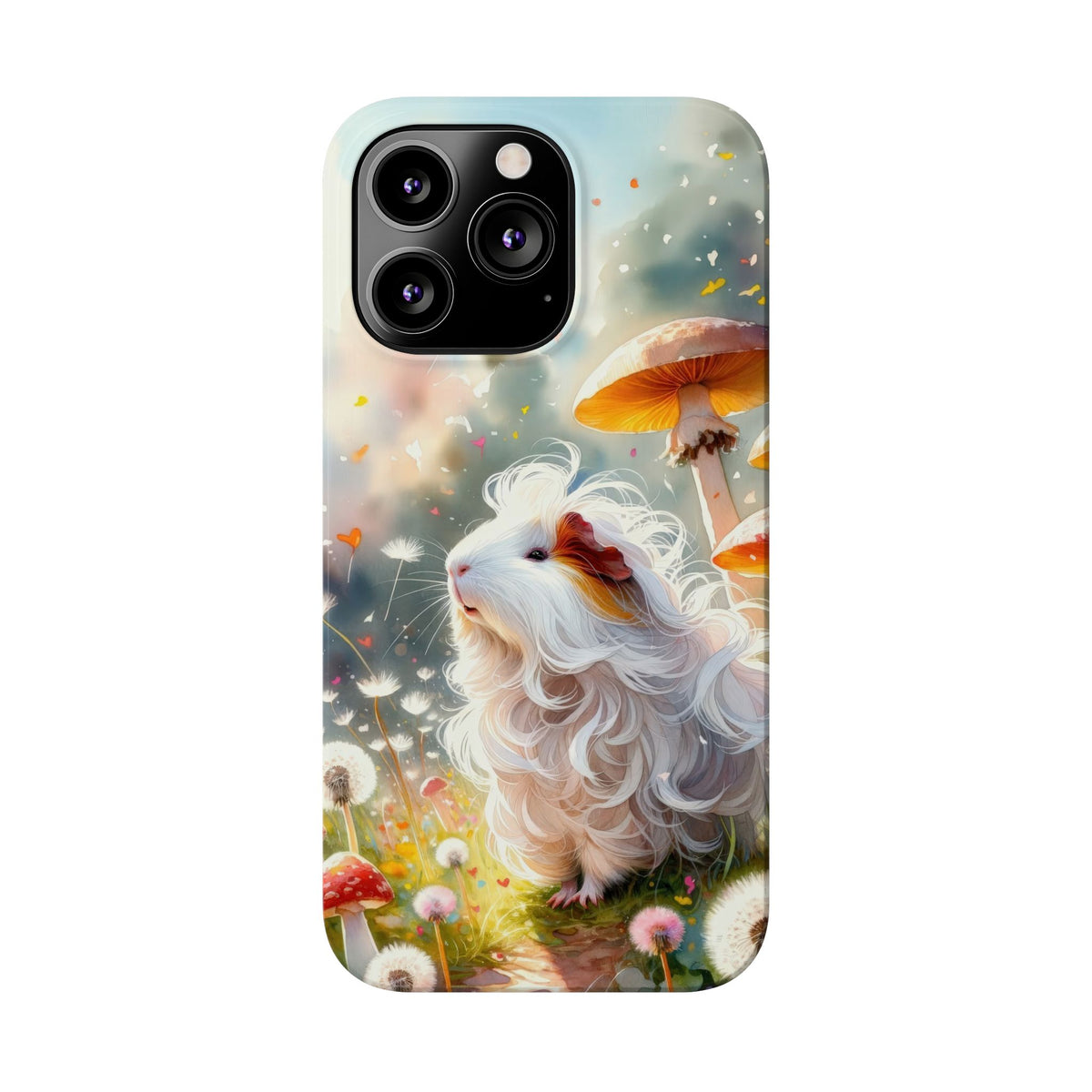 Dandelion Daze Guinea Pig Slim iPhone Case