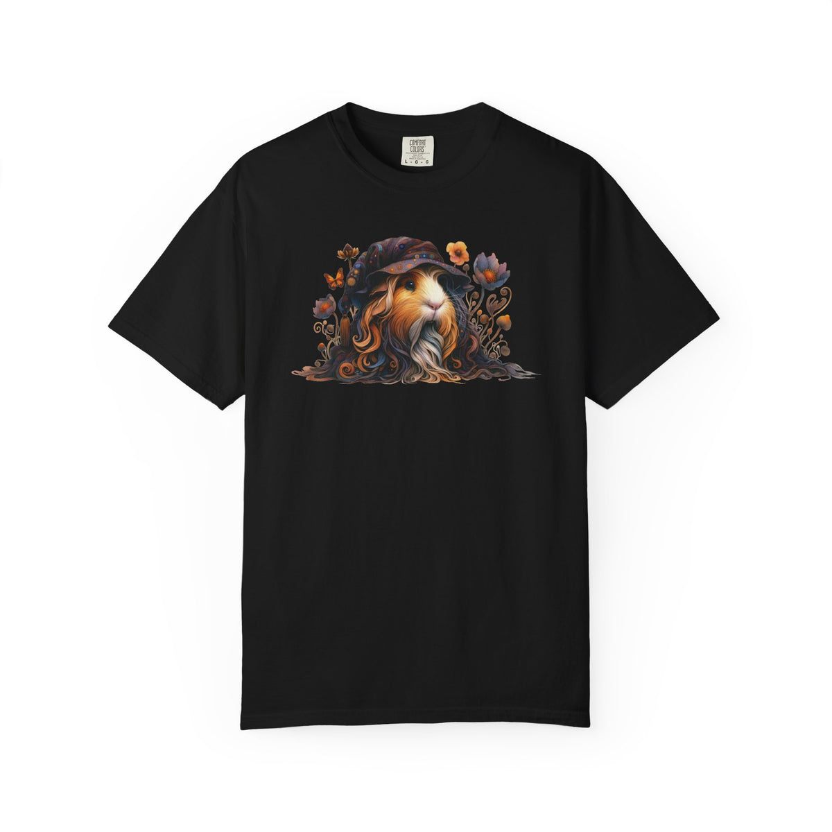 Forest Wizard Guinea Pig T-Shirt in Black