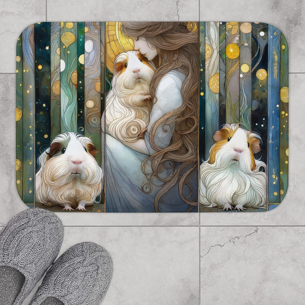 Cavy Trio TripTych Bath Mat