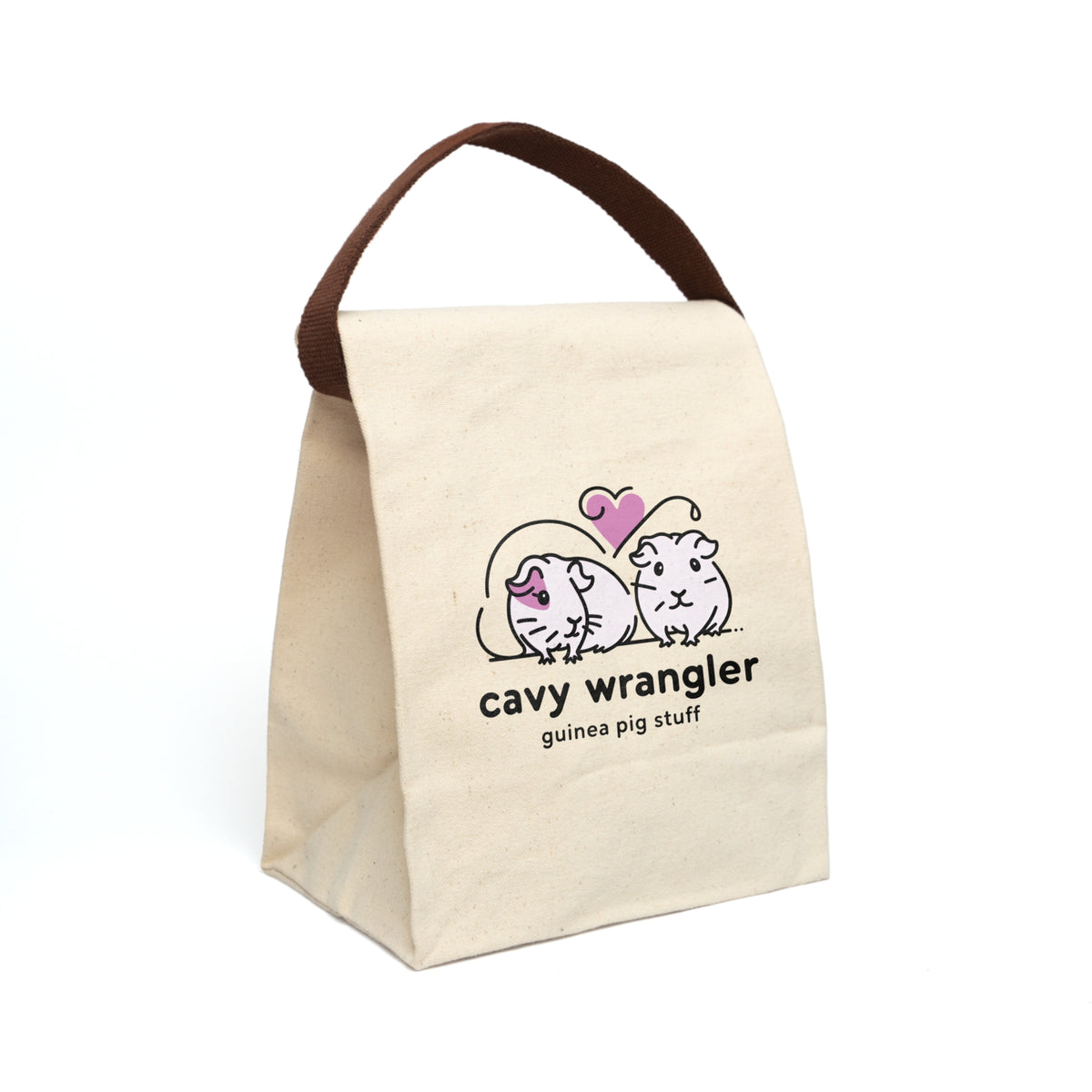 Cavy Wrangler Guinea Pig Stuff Canvas Supply Bag