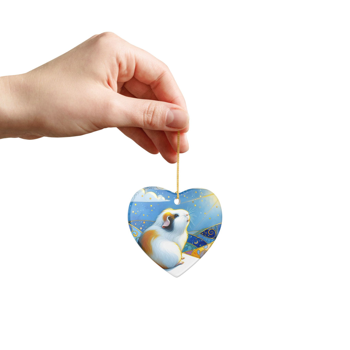 Winter Soltice Guinea Pig Ornament