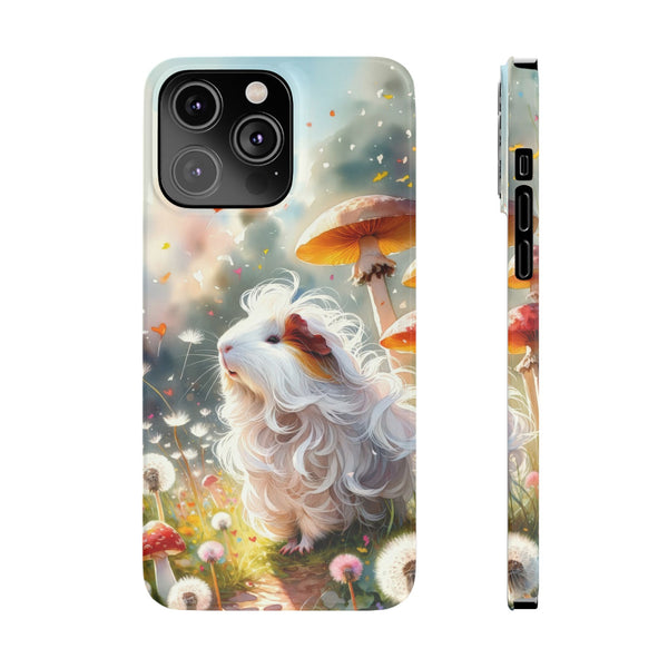 Dandelion Daze Guinea Pig Slim iPhone Case