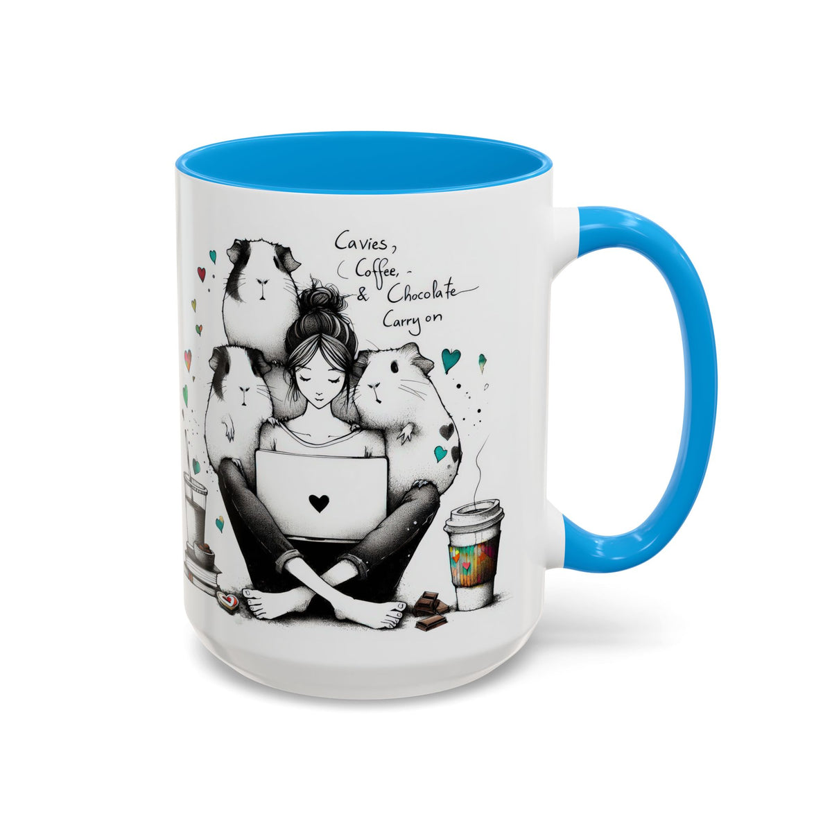 Guinea Pig Mug - Cavies, Coffee & Chocolate Carry On