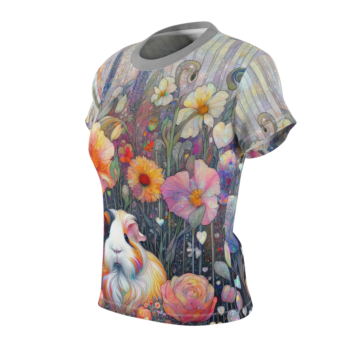 Radiant in Bloom Guinea Pig All-Over Print Tee