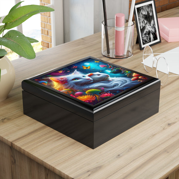 The Cavy and the Mooncat Guinea Pig Jewelry Box