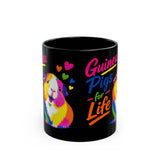 Guinea Pigs for Life Pop Black Guinea Pig Mug – image 4