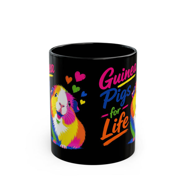Guinea Pigs for Life Pop Black Guinea Pig Mug