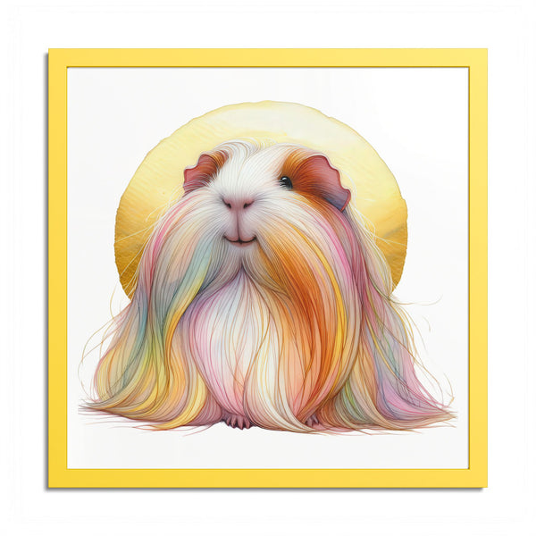 Sun-Blessed Cavy Guinea Pig Framed Art Print