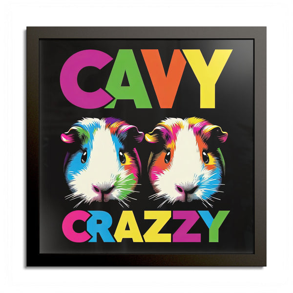 Cavy Crazzy Guinea Pig Framed Art Print