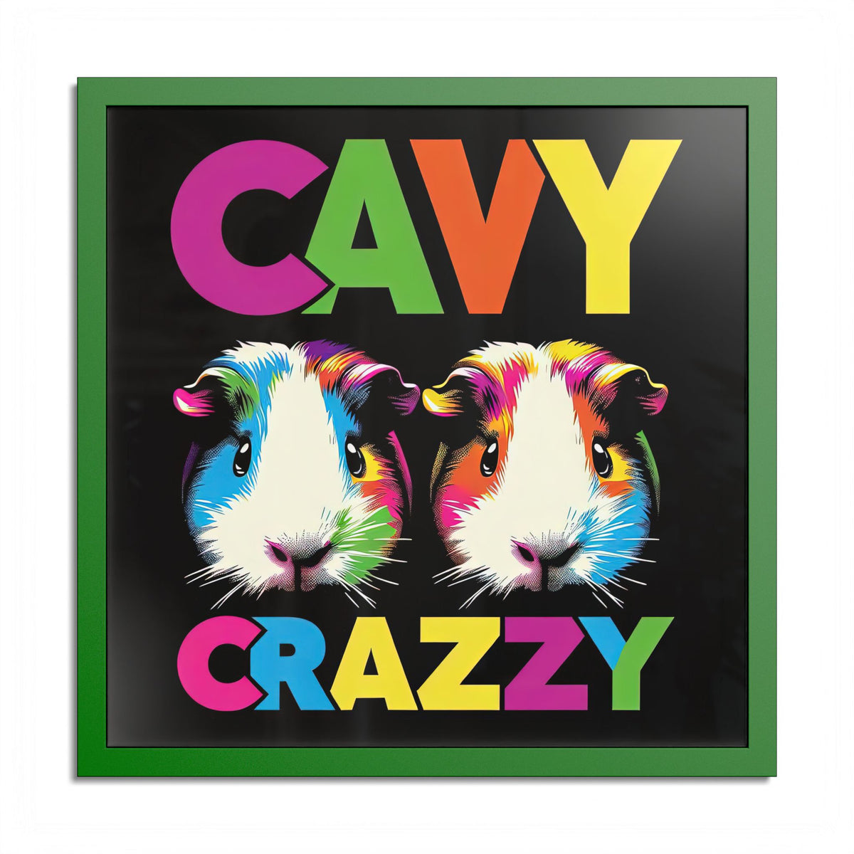 Cavy Crazzy Guinea Pig Framed Art Print