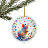 Wheekheart Bloom Guinea Pig Ceramic Ornament – image 27