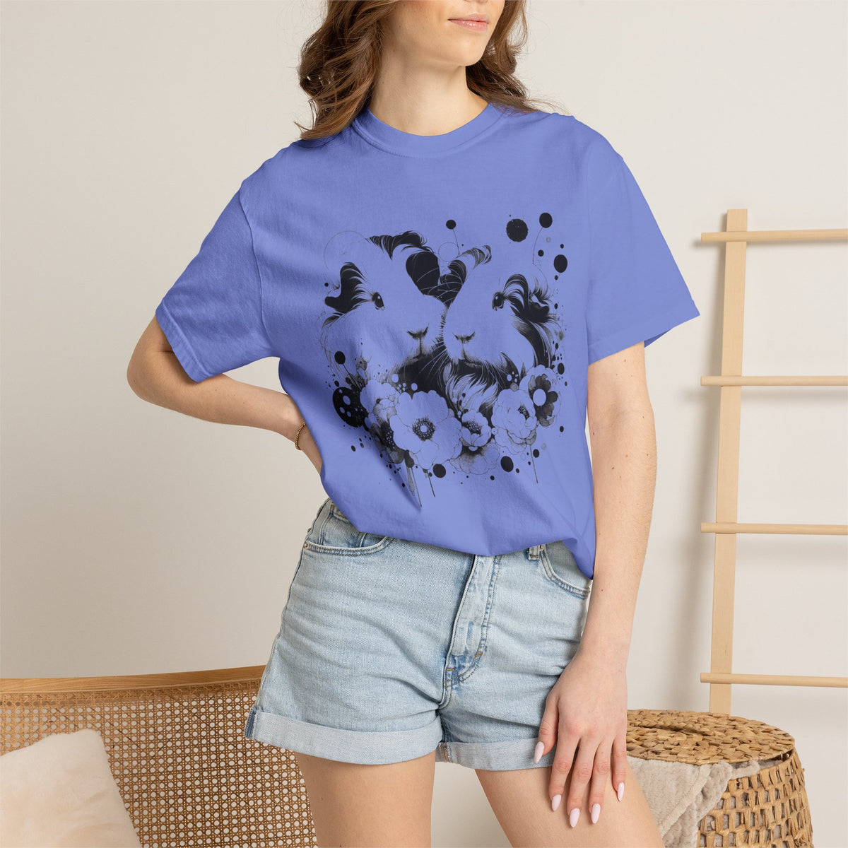Black Opal Piggies Guinea Pig Tee