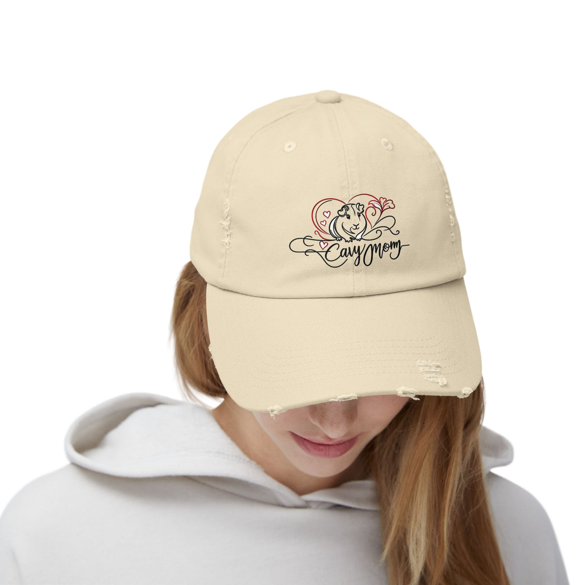 Cavy Mom Distressed Cap