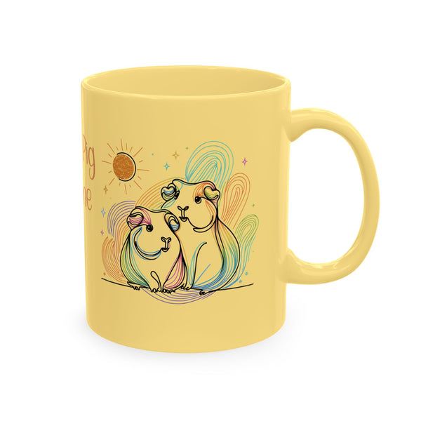Personalized 'Teresa's Piggy Day' Ceramic Mug - Whimsical Guinea Pig Gift