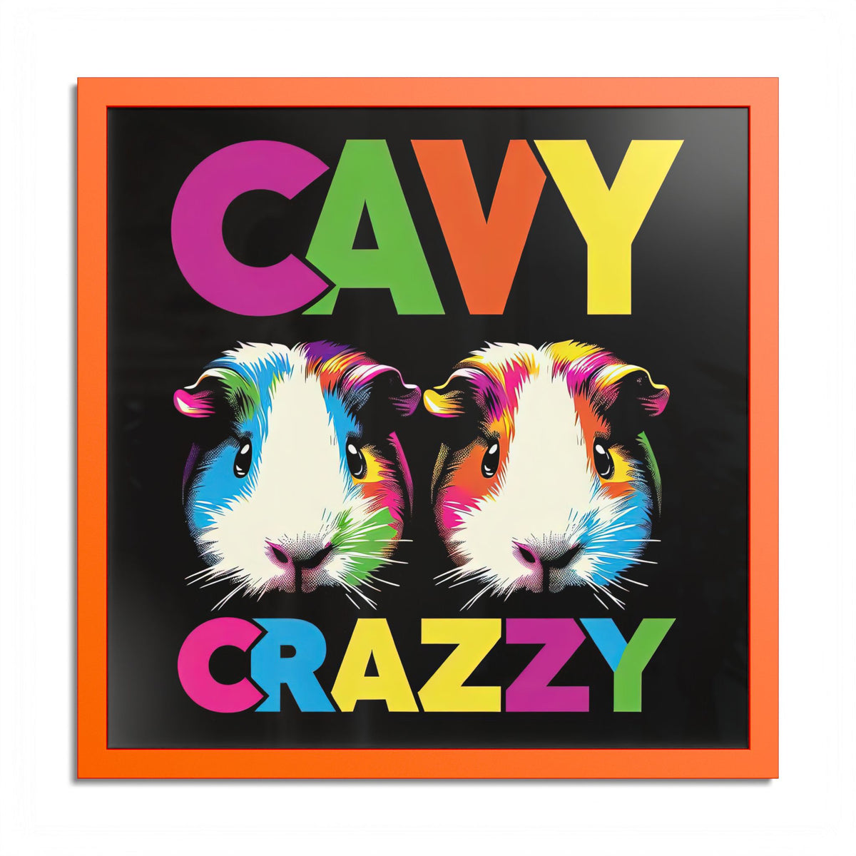 Cavy Crazzy Guinea Pig Framed Art Print