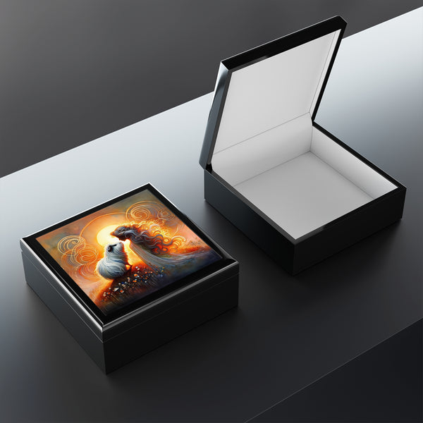 Silhouette at Sunset Keepsake Box