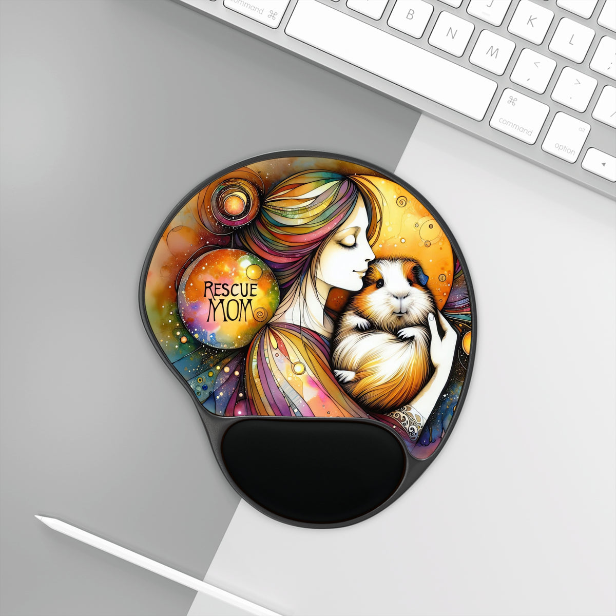 Rescue Mom Rich Piggy Pad With Wrist Rest