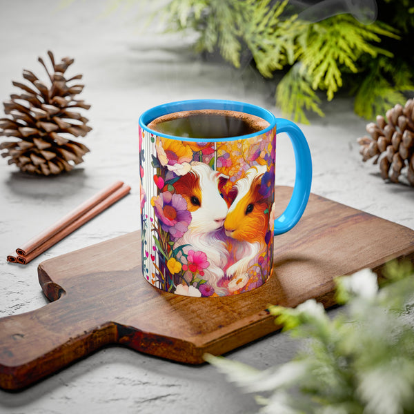 Summer Floral Seasons Guinea Pig Mug