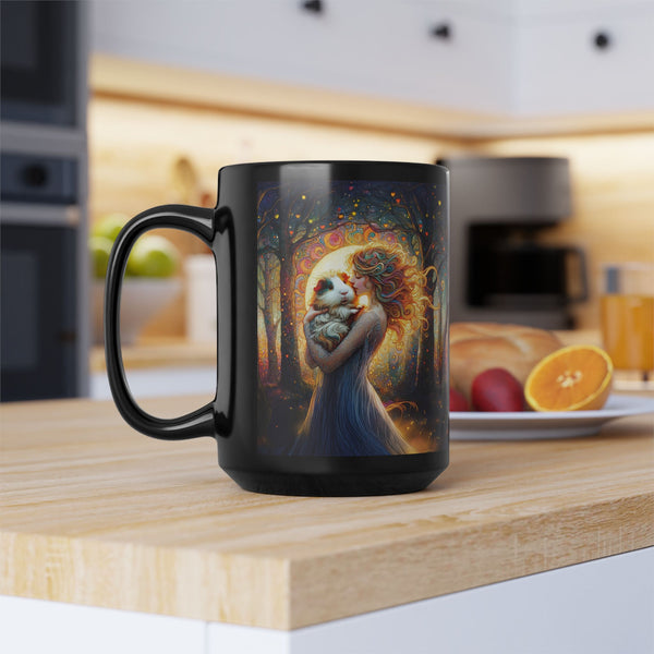 Woodlood Grace Guinea Pig Black Mug