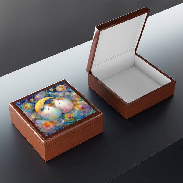 Perky Piggies in the Moon Jewelry Box